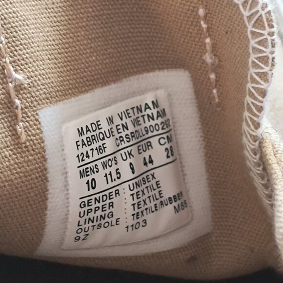 New! Converse Canvas SKID GRIP CVO OX Low-Top Sneaker Mens Size 10 USA T… - Picture 6 of 7